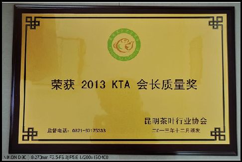 2013KTA会长质量奖